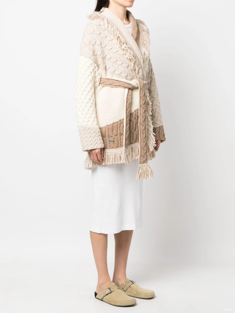 Affordable Alanui Women wool Glacier cardigan Talking 0727